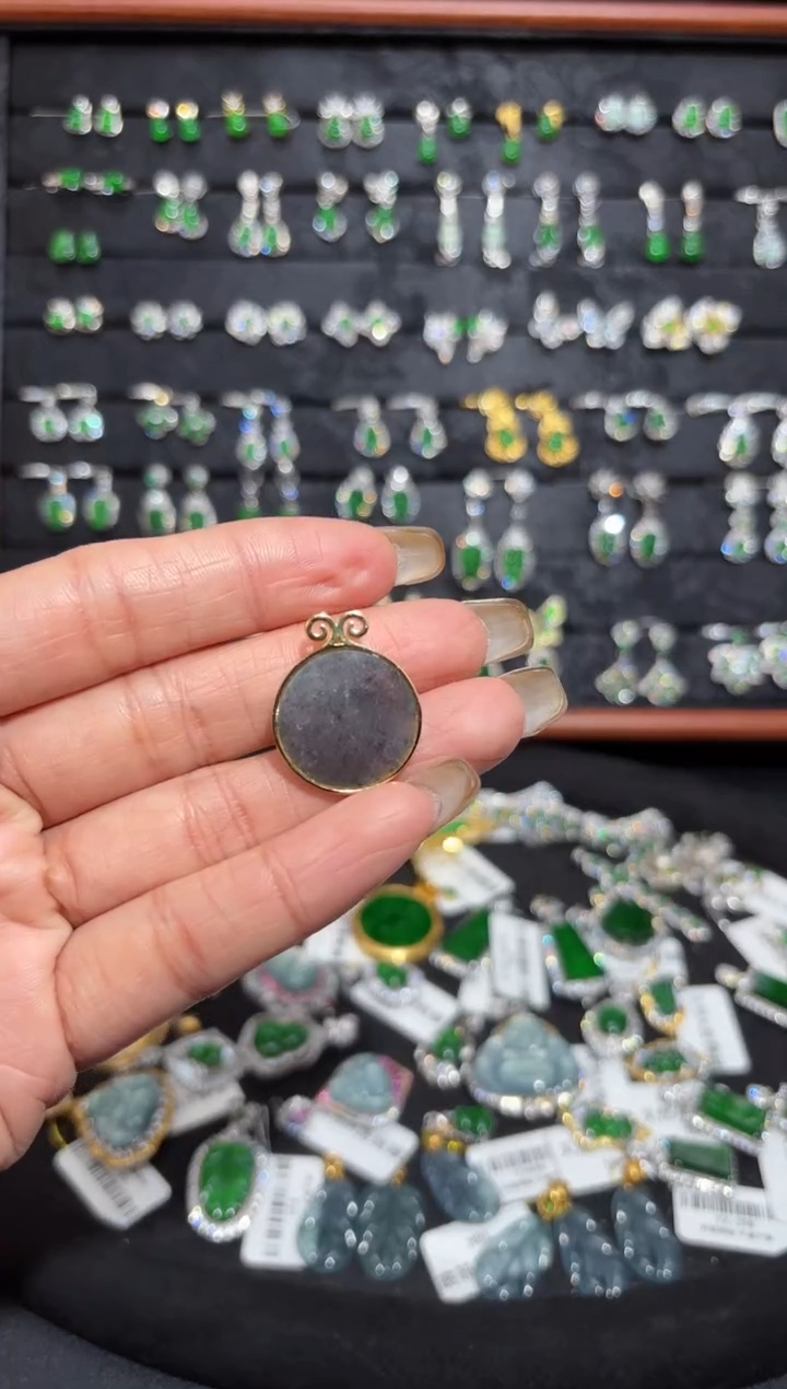 【闪购商品】翡翠颈饰银S925镶嵌无事/支持复检/一件