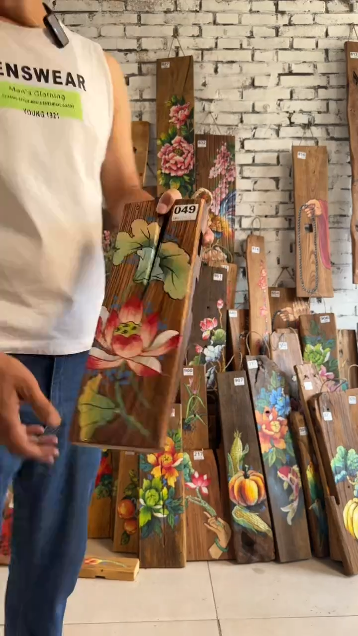 吊坠桃核049号门板画