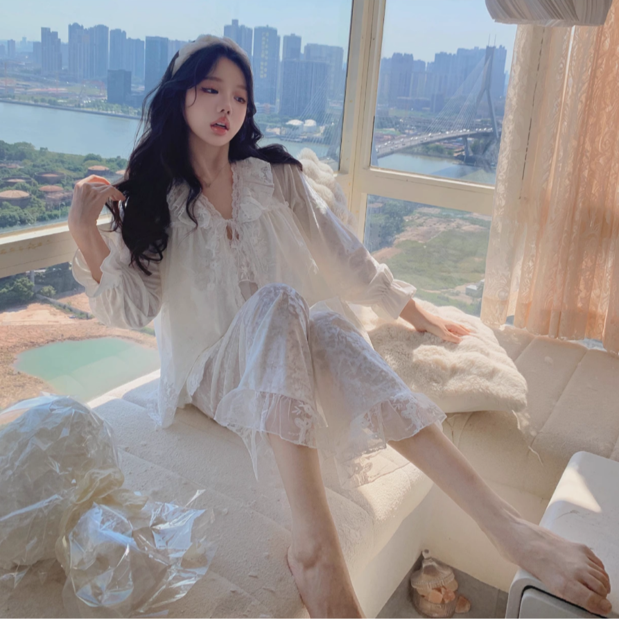 【茜茜公主】2025可外穿家居服套装睡衣