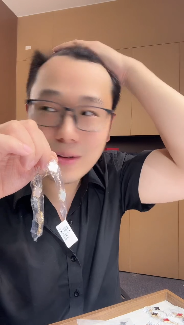【闪购商品】贝壳（贝母）手链18K金镶嵌白色k黄，五花手链GHJ 
