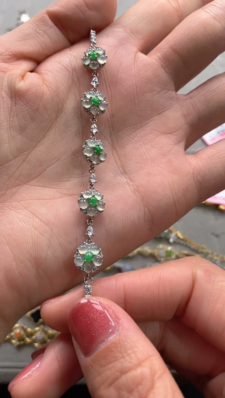 【闪购商品】翡翠戒指银S925镶嵌111111-4