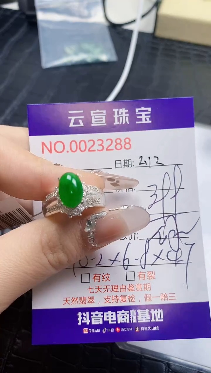 【闪购商品】翡翠戒指未镶嵌/32880000