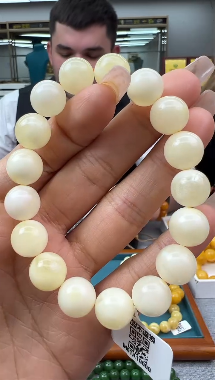 【闪购商品】琥珀手链未镶嵌60秒拍号