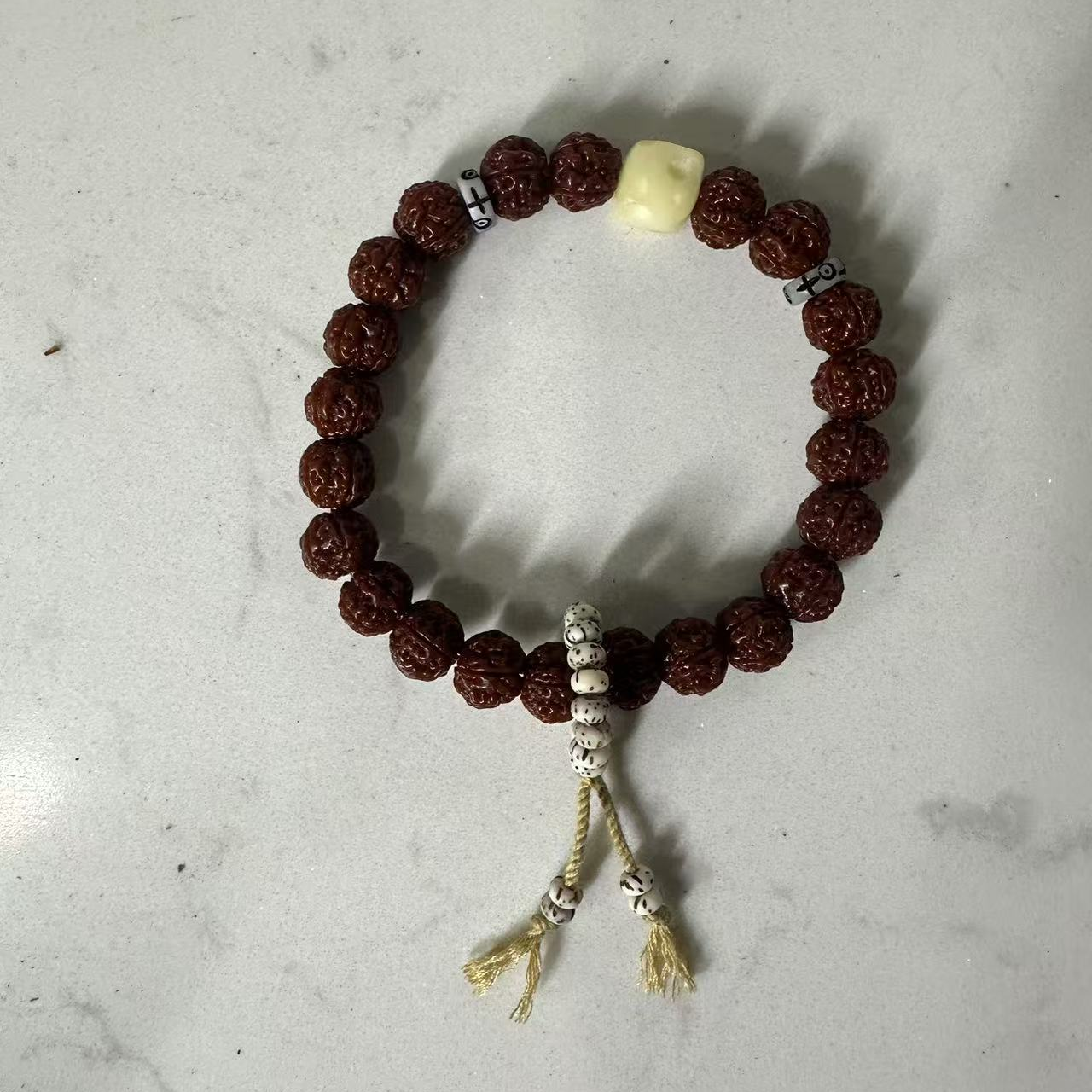 P89 爆肉玉化小金刚1.0cm单圈手串