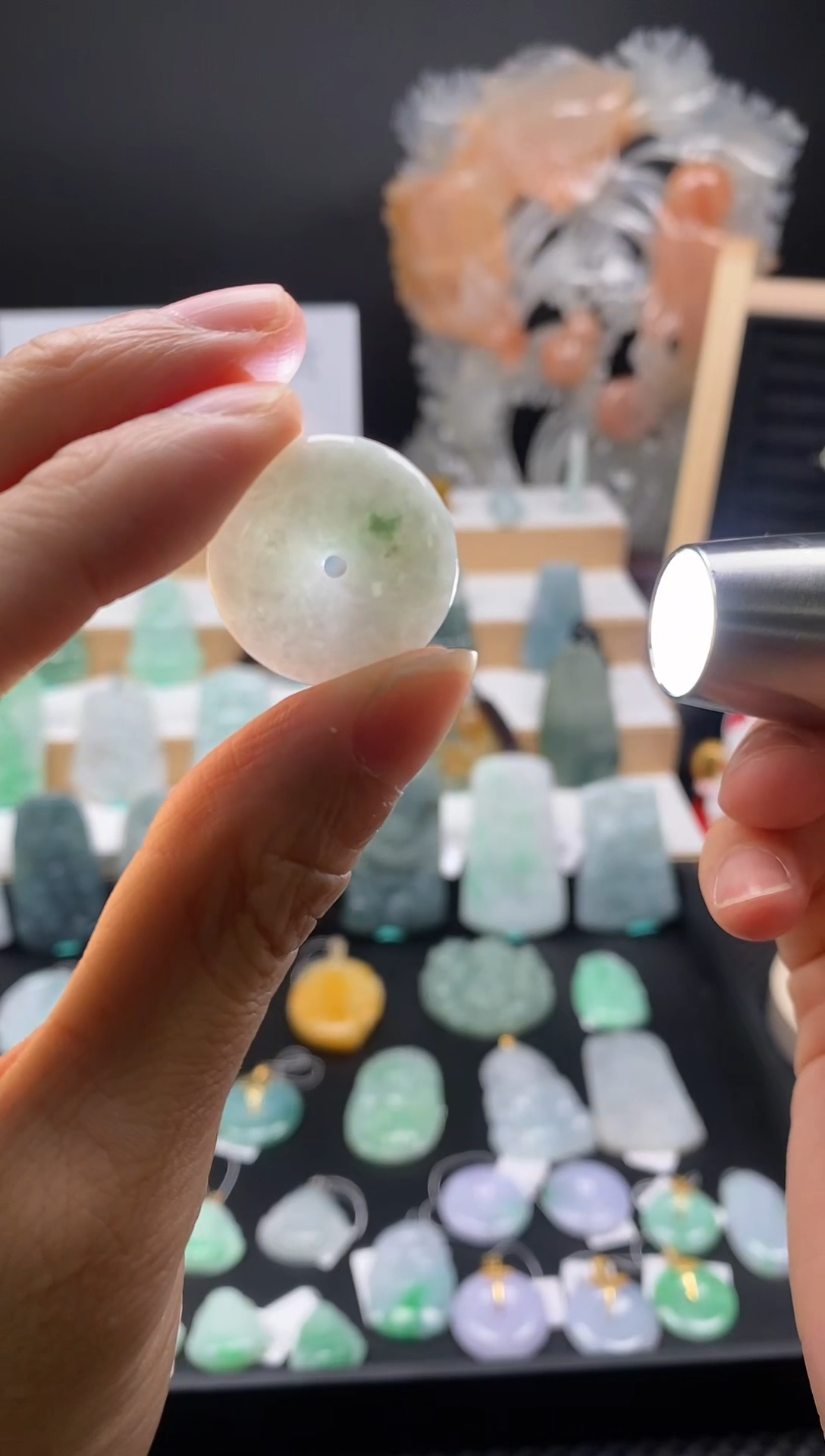 【闪购商品】翡翠颈饰未镶嵌124平安扣