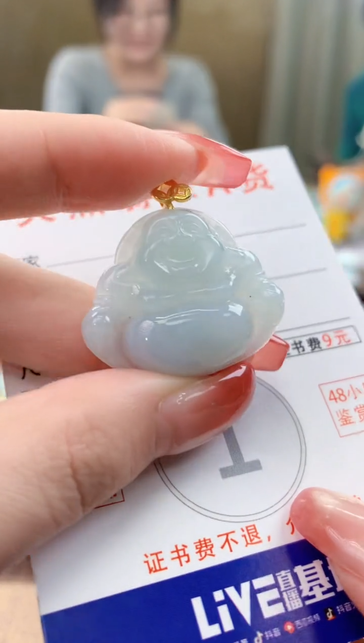 颈饰未镶嵌翡翠天然A货翡翠挂件
