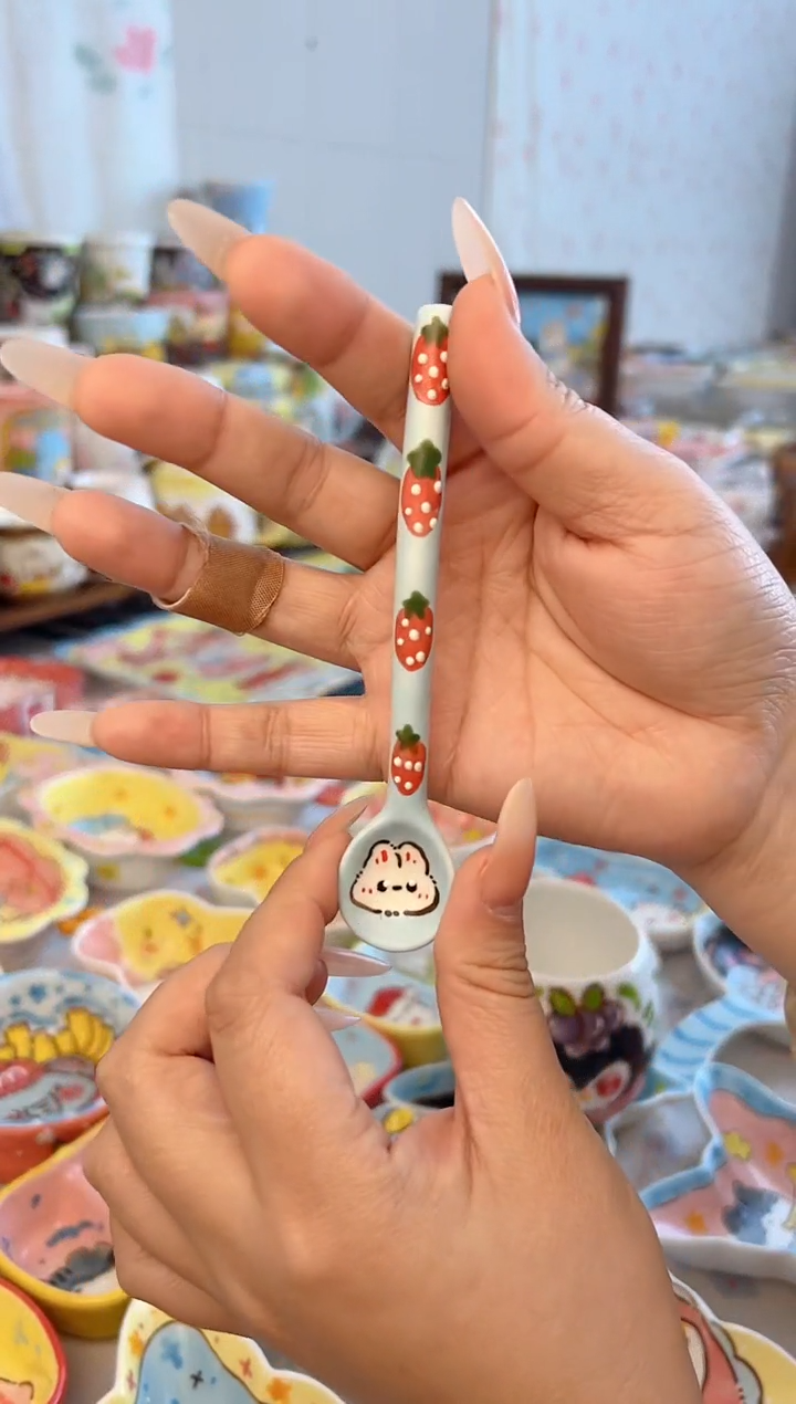 摆件陶景德镇陶瓷手绘微瑕