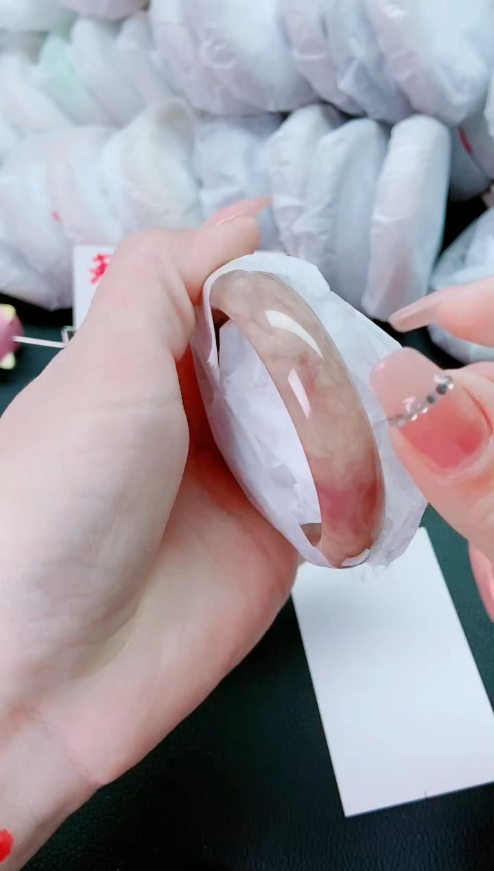 【闪购商品】石英质玉手镯未镶嵌N64-55-56