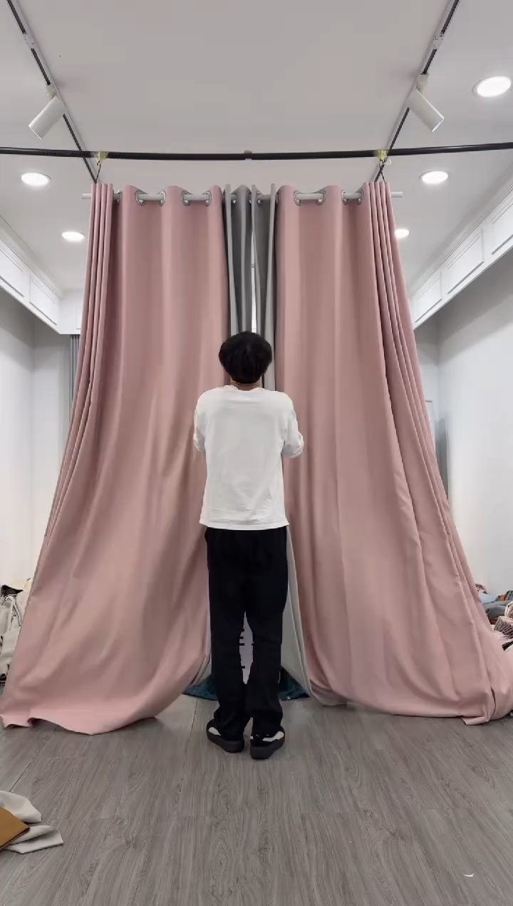 涤纶麦子成品窗帘