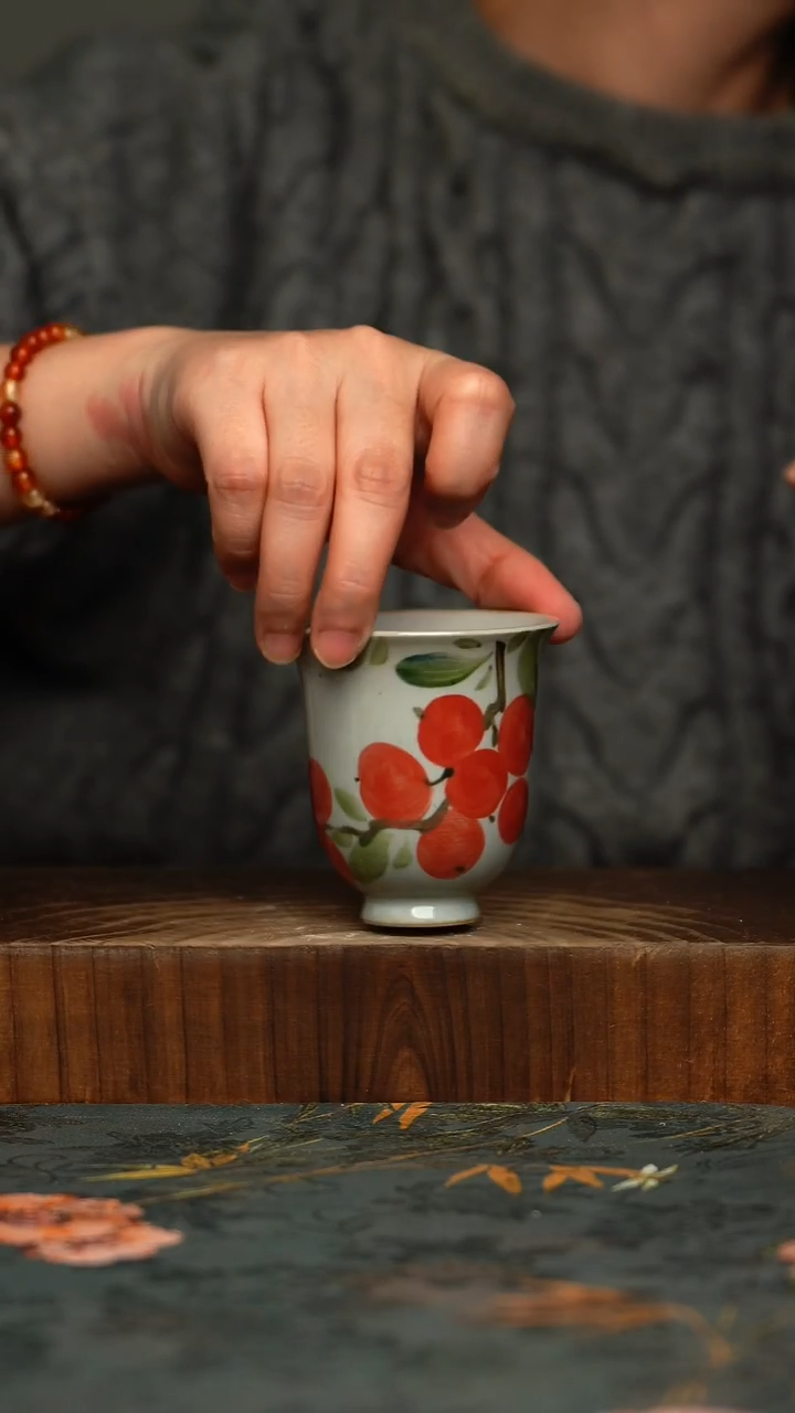 瓷片釉下彩手工手绘同款陶器