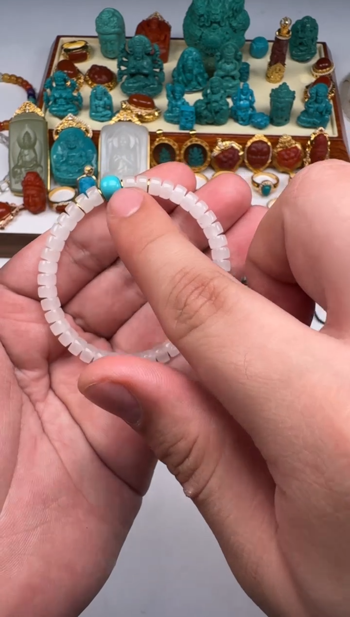 未镶嵌绿松石挂件尔****～手串手串