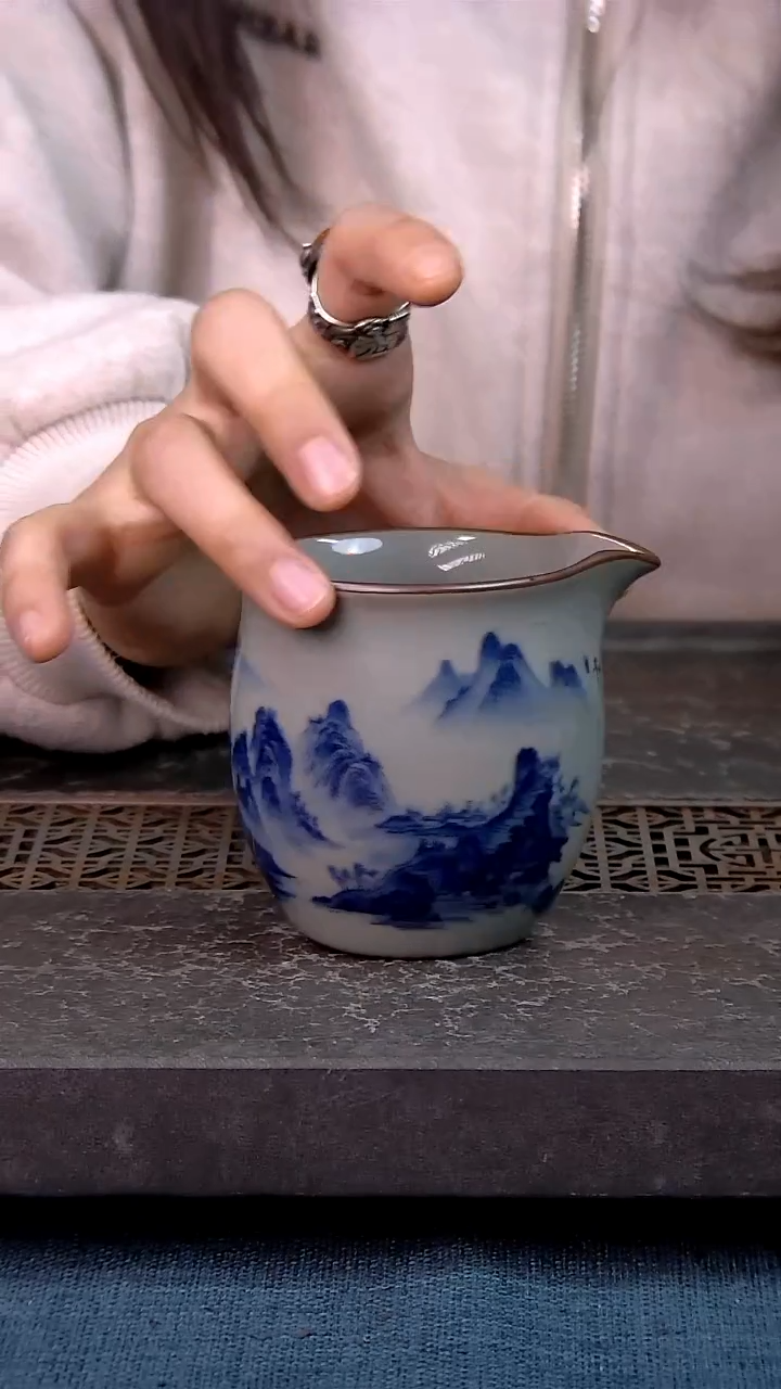 七*后简装家用款件套 老陶泥开片纹陶瓷茶具