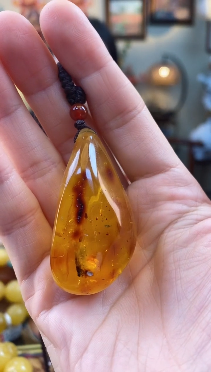 【闪购商品】琥珀颈饰未镶嵌吊坠