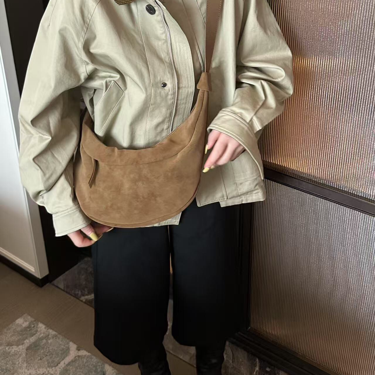 复古大容量托特包女2025新款秋冬通勤小众腋下包高级感单肩包
