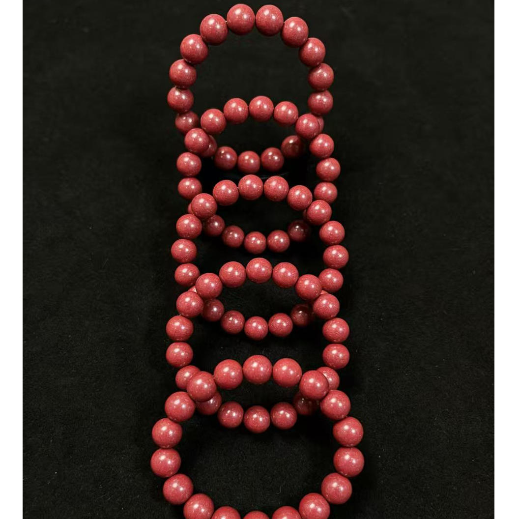 含辰砂工艺品天然辰砂朱砂紫金砂手串男女情侣款经典百搭时尚气质