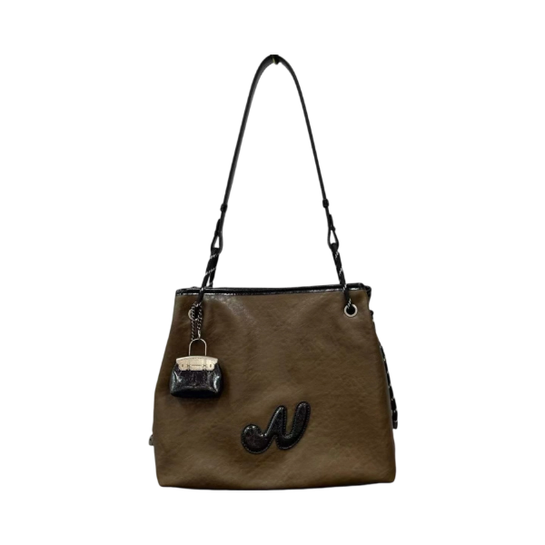 【云云甄选】QYX-81327-茶褐色-30*10*26轻奢时尚女士新款斜挎包