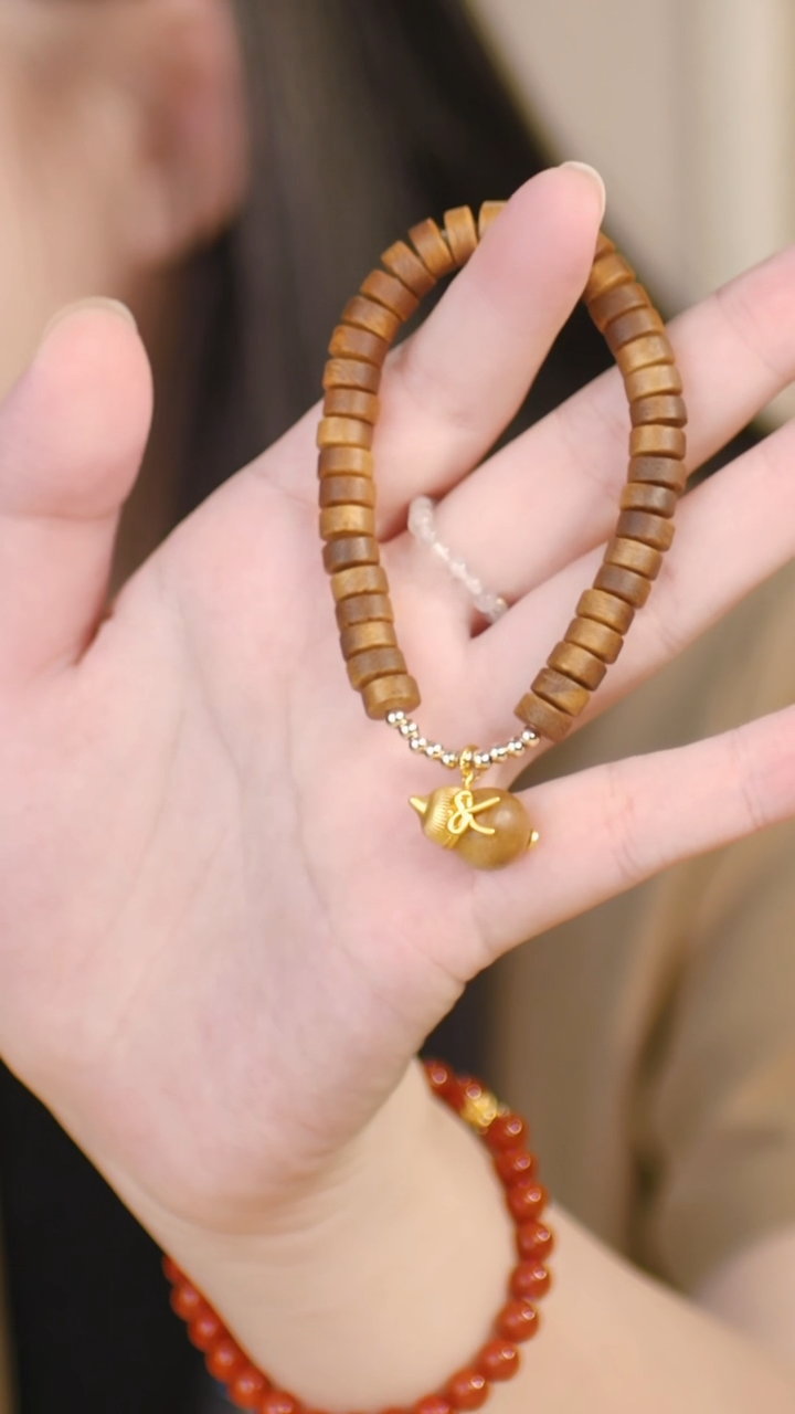 （富森红土沉片片珠+葫芦）