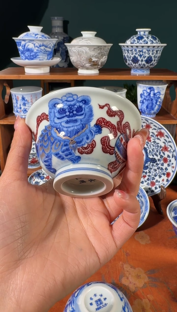 【闪购商品】杯永明尚玩醒狮5.0压手杯