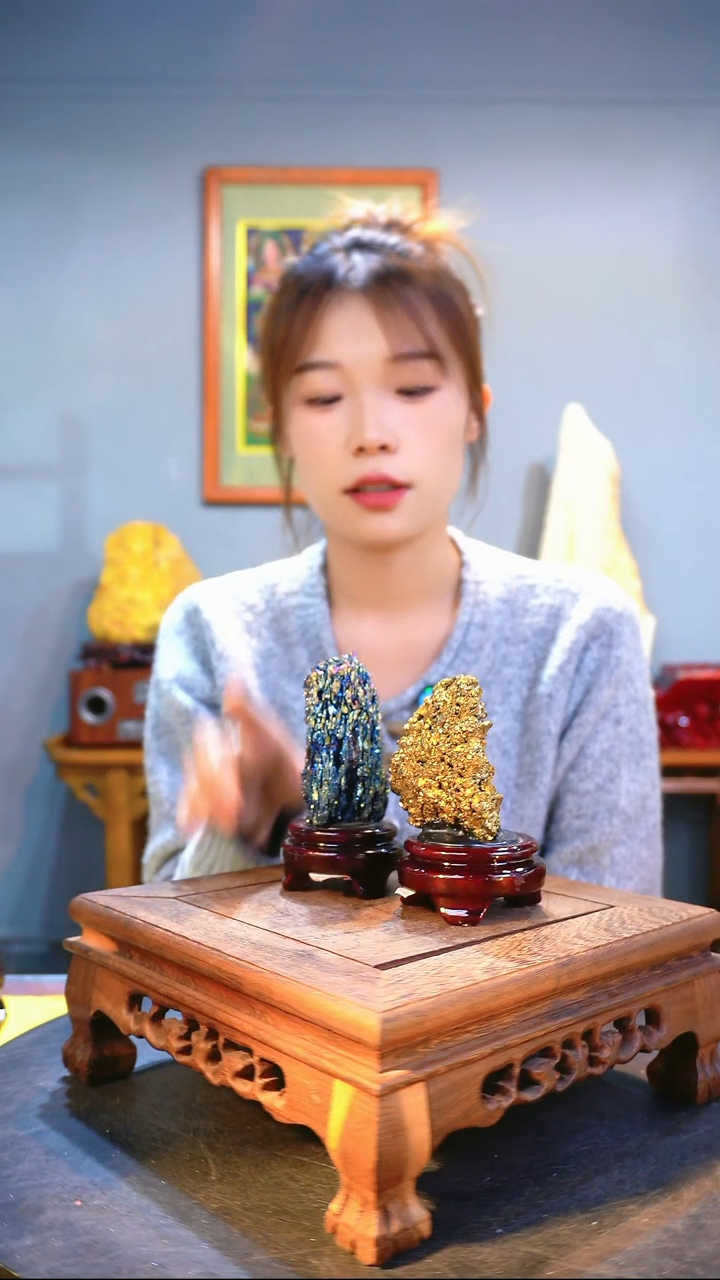 石材精品矿石晶体摆件