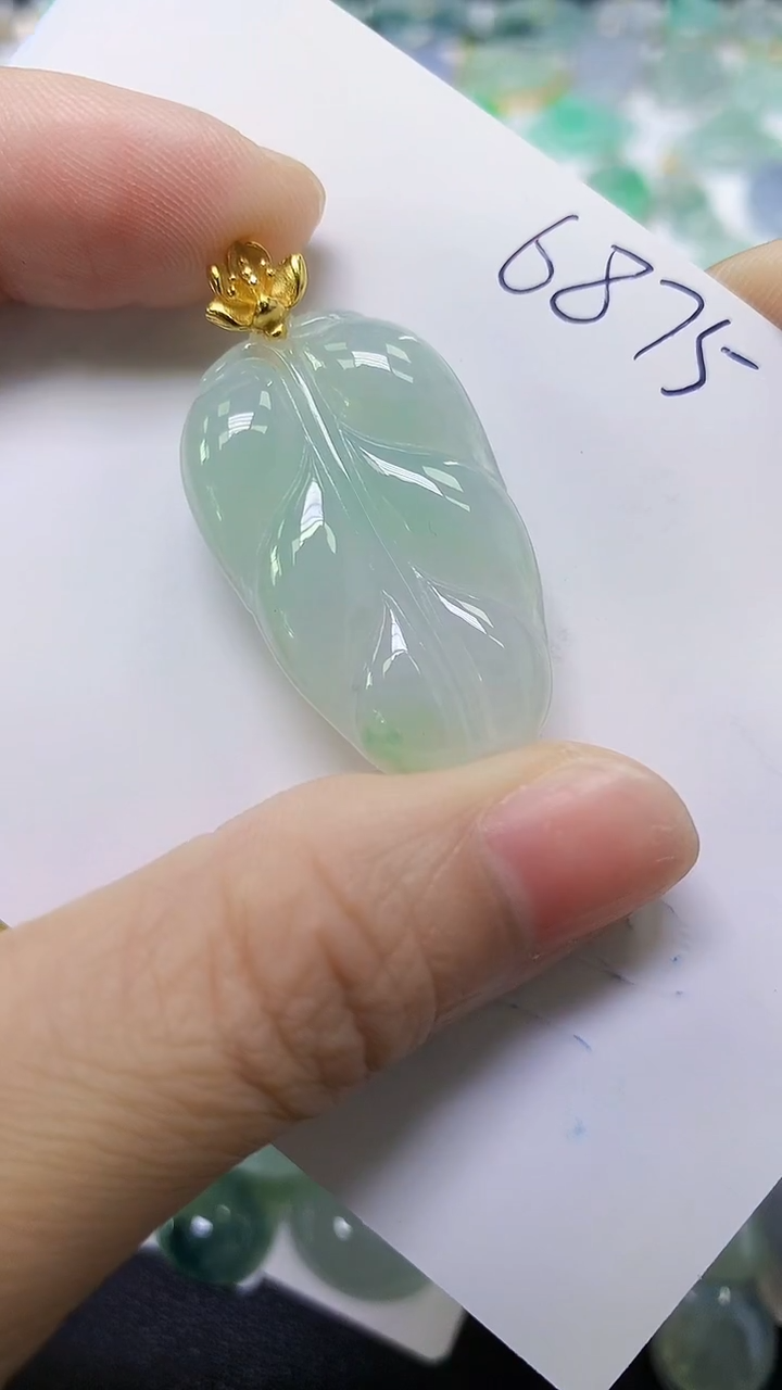 翡翠未镶嵌颈饰天然自然緬甸A貨翡翠