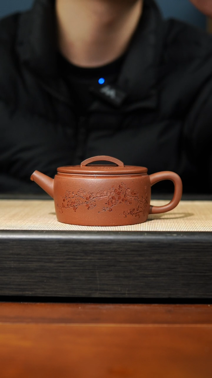 【闪购商品】紫砂茶壶野山红泥，160cc汉瓦