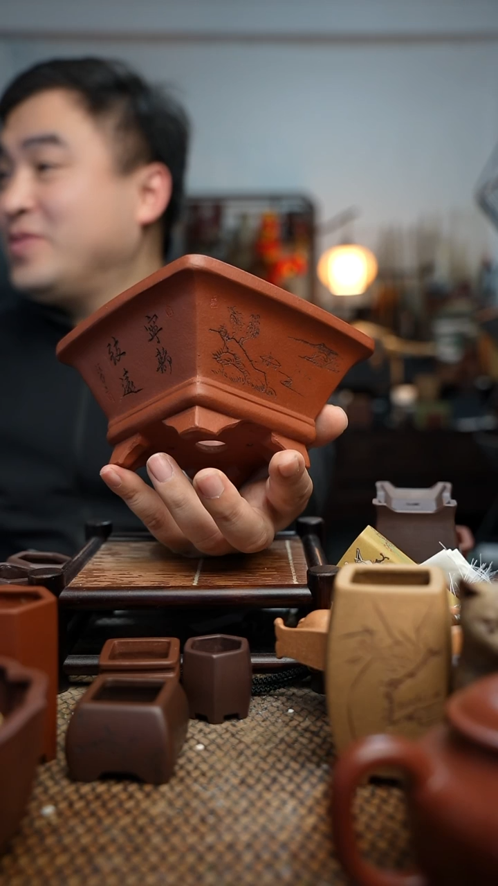 紫砂花盆長木軒精品紫砂