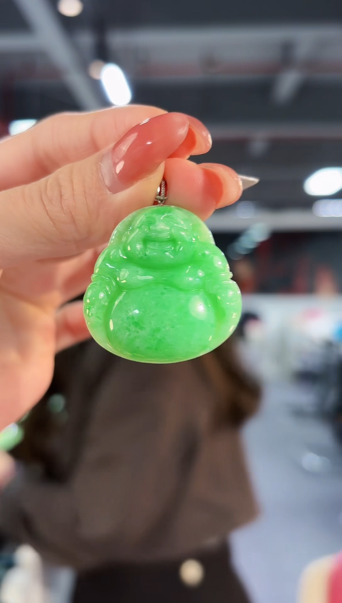 【闪购商品】翡翠颈饰18K金镶嵌缅料A货/支持复检/一件