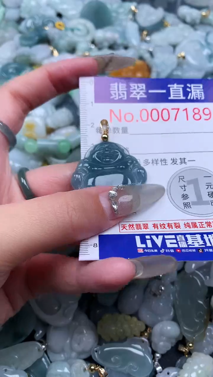 【闪购商品】翡翠吊坠(不含链)未镶嵌7189