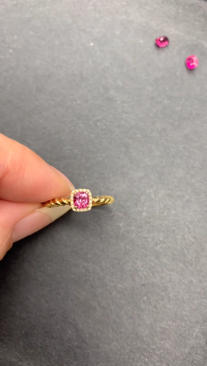 【闪购商品】尖晶石戒指18K金镶嵌43分