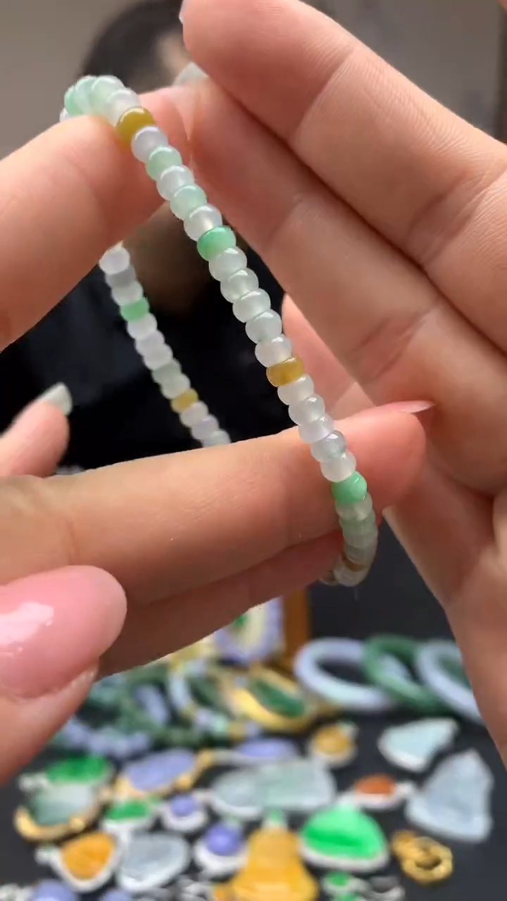 【闪购商品】翡翠手串未镶嵌5-天然翡翠