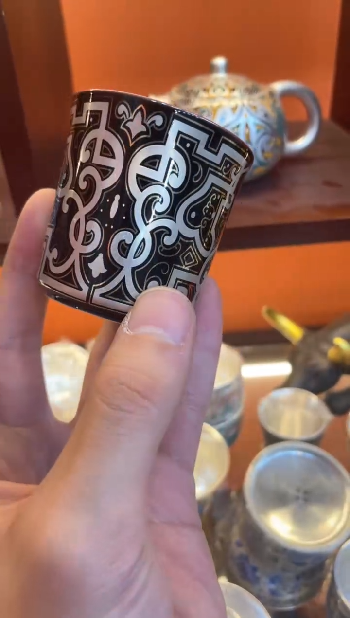 【闪购商品】瓷片@@@@@@@@@@@@@金银错银杯