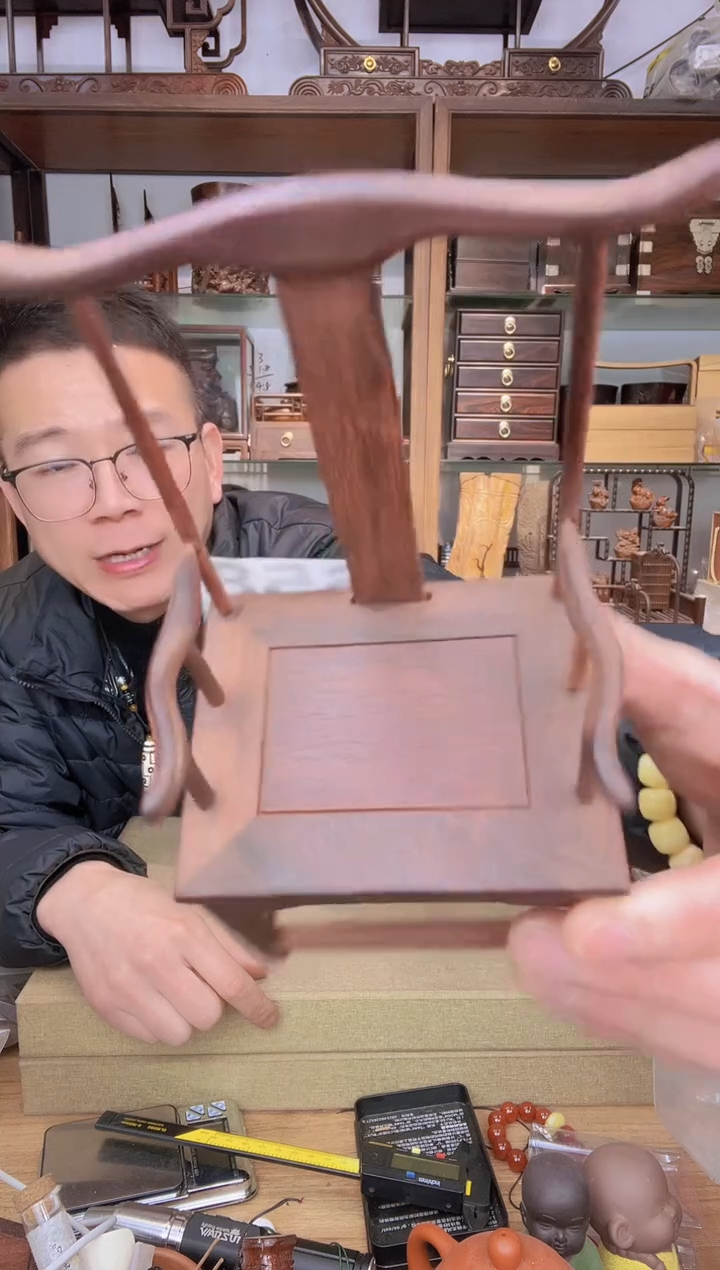 【闪购商品】乌木类书架658小叶紫檀官帽椅摆件