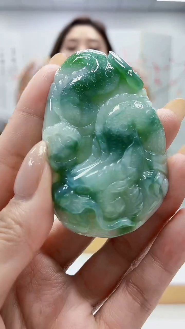 未镶嵌定制翡翠4829MM-毛货挂件62