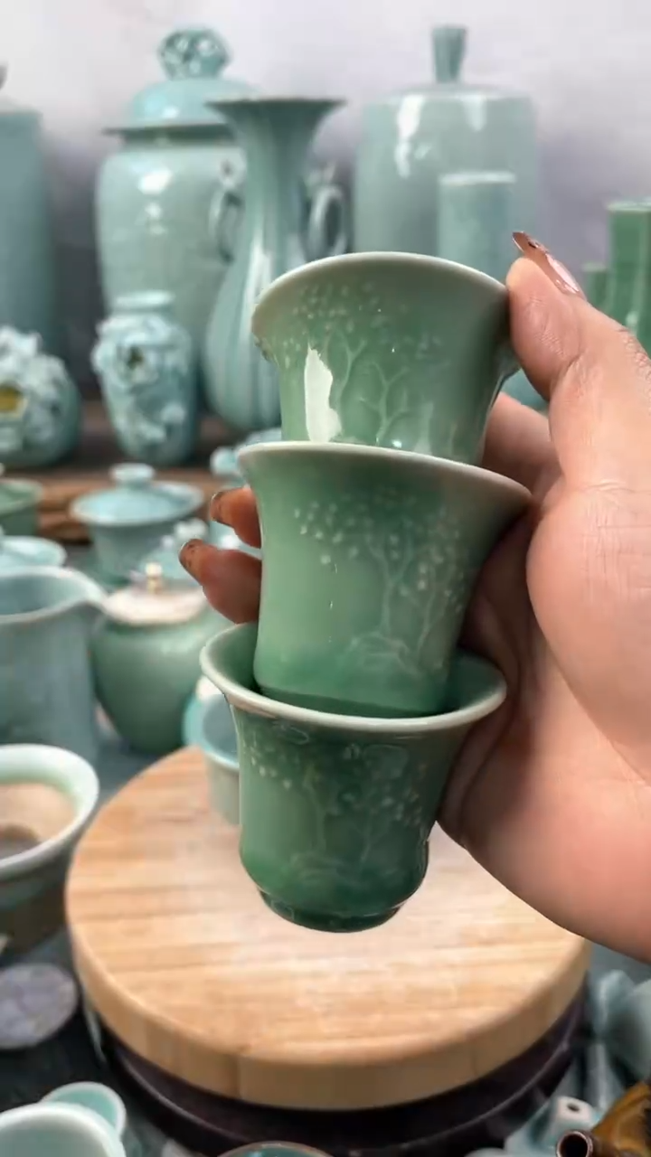 【闪购商品】3个 特价福利  微瑕 慧仙青瓷