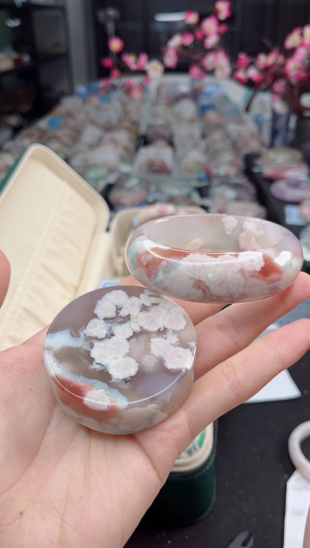 石英质玉未镶嵌手镯59圈口（赠送镯心）001