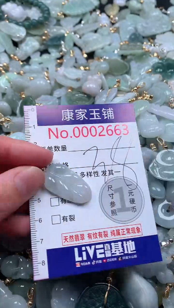 【闪购商品】翡翠吊坠(不含链)未镶嵌2663