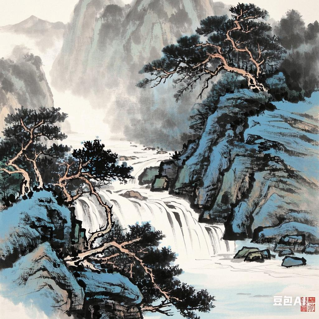 《山水》国画1 纸本 林老师