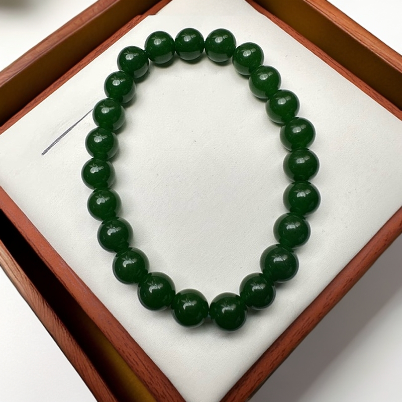 A29高货俄罗斯碧玉8mm手串