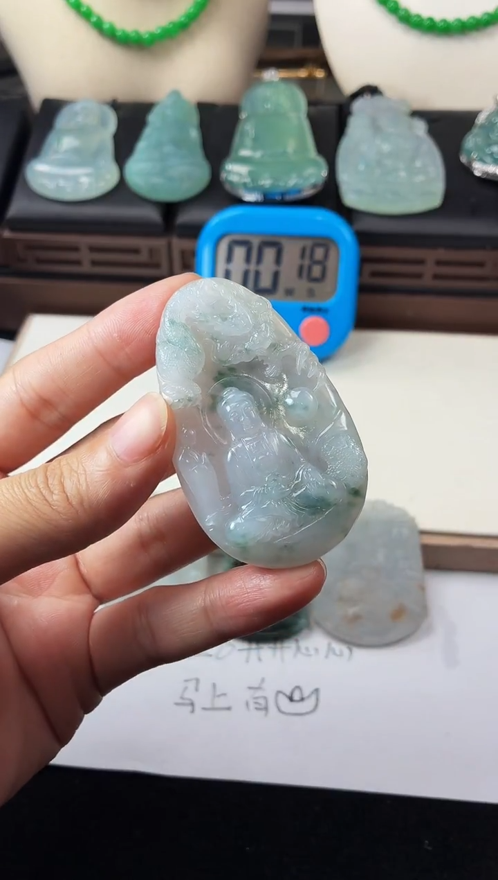 未镶嵌定制翡翠小*5016毛货不退不换