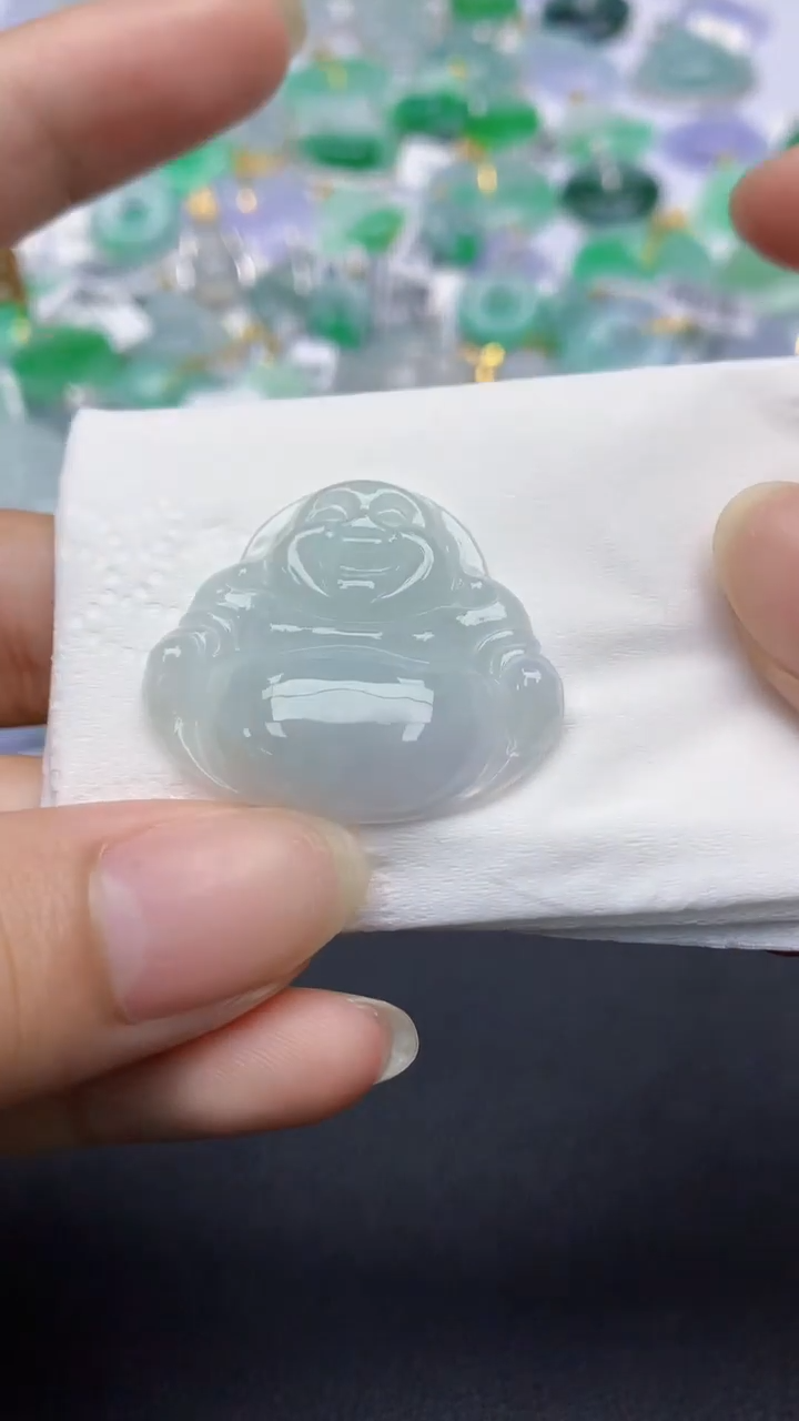 翡翠未镶嵌颈饰天然缅甸a货翡翠百元以上9元证书费自理