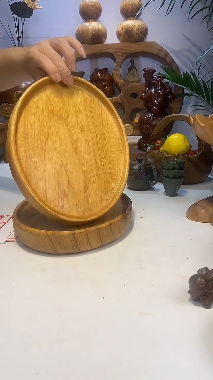 【闪购商品】香樟木A5椭圆干泡/尺寸28*23*4