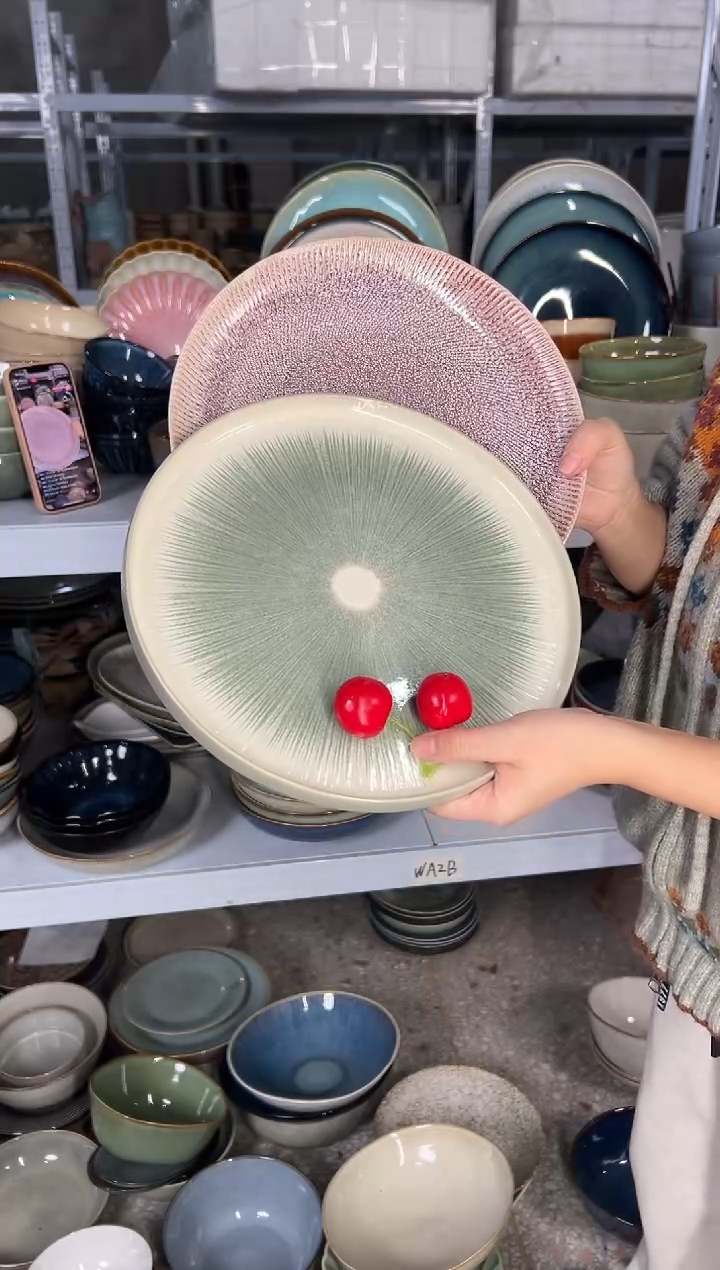 陶瓷外贸尾货瑕疵满20包邮X2大盘