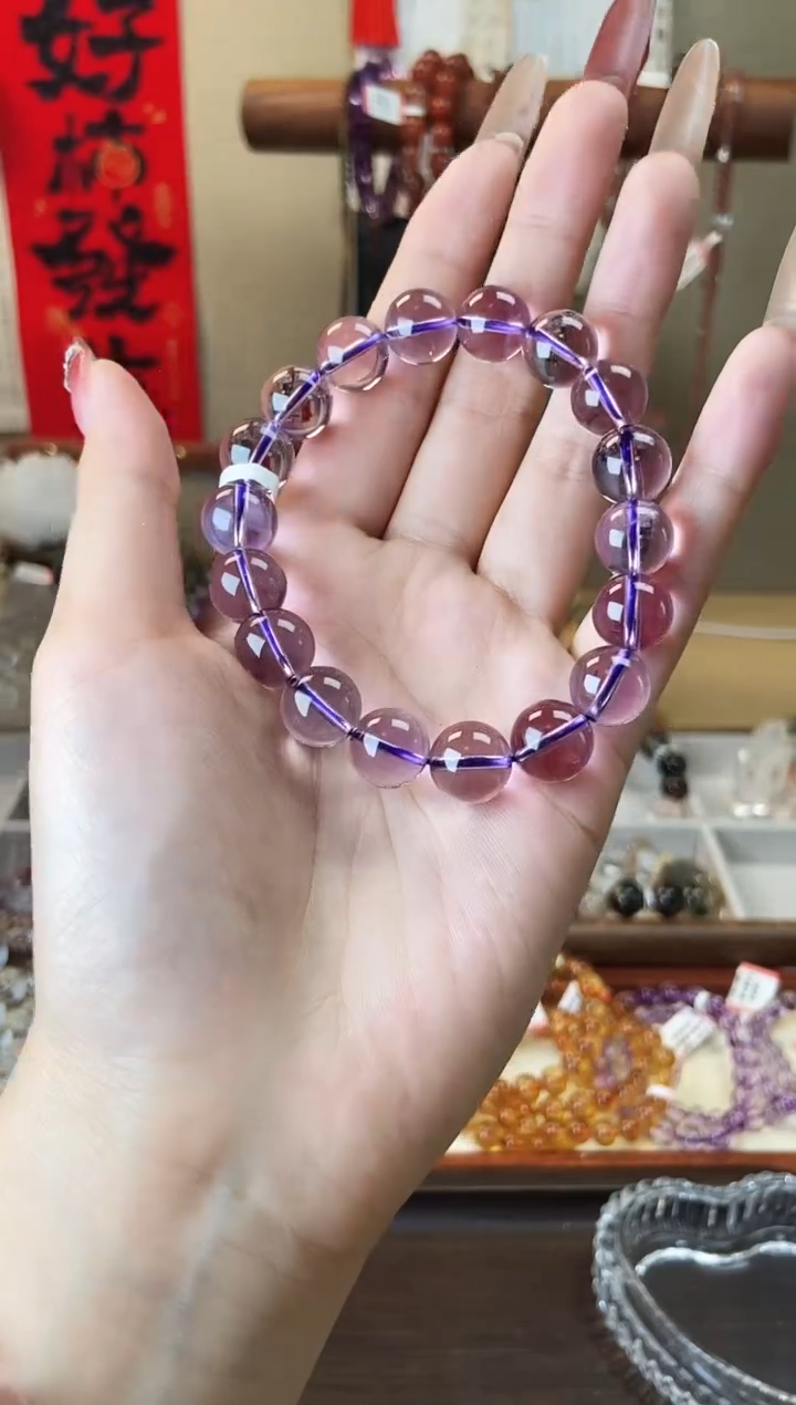 【闪购商品】水晶手串未镶嵌巴西紫水晶11mm