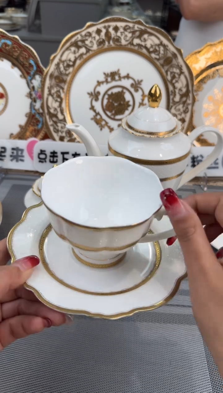 【闪购商品】瓷片3杯3碟  买套装  福利价