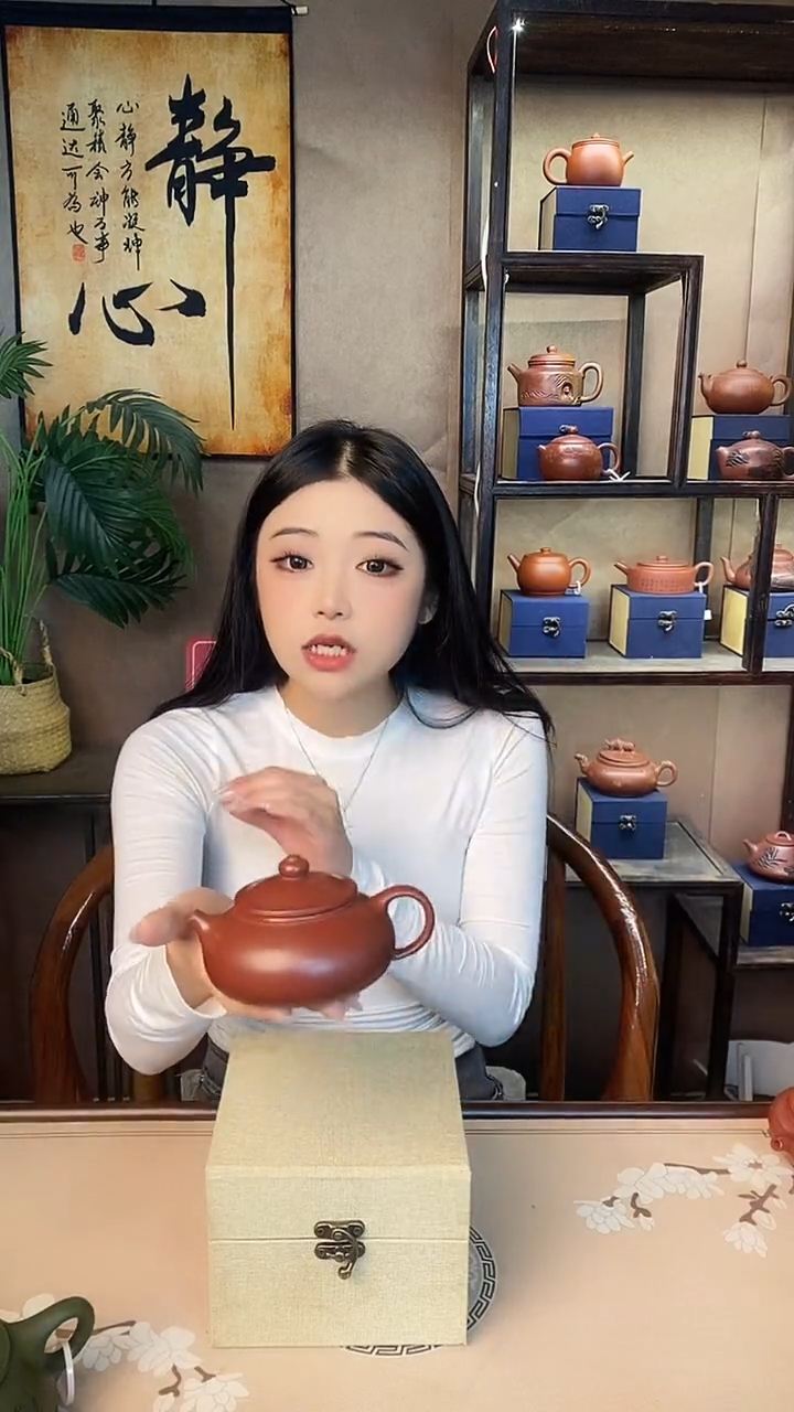 紫砂茶壶大红袍寒江