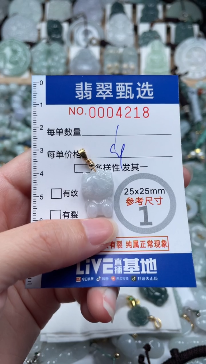 翡翠未镶嵌颈饰00..4218