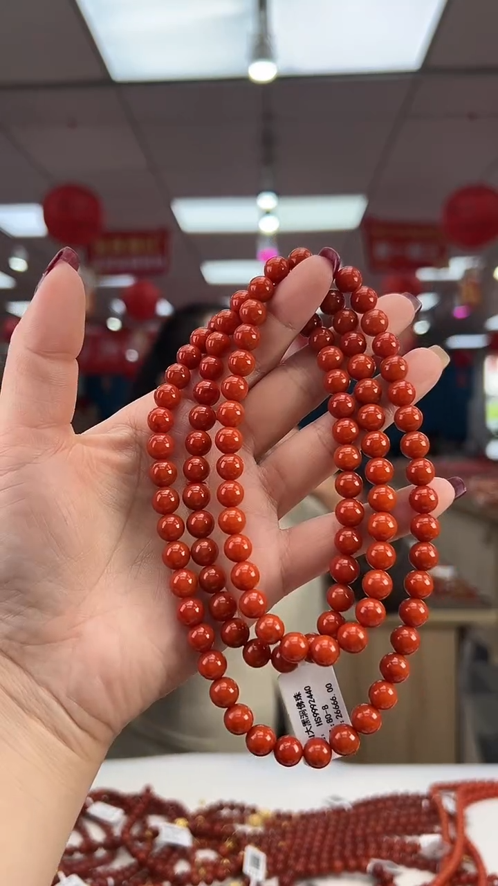 【闪购商品】南红玛瑙珠串未镶嵌多样发其一/8/HS9992440