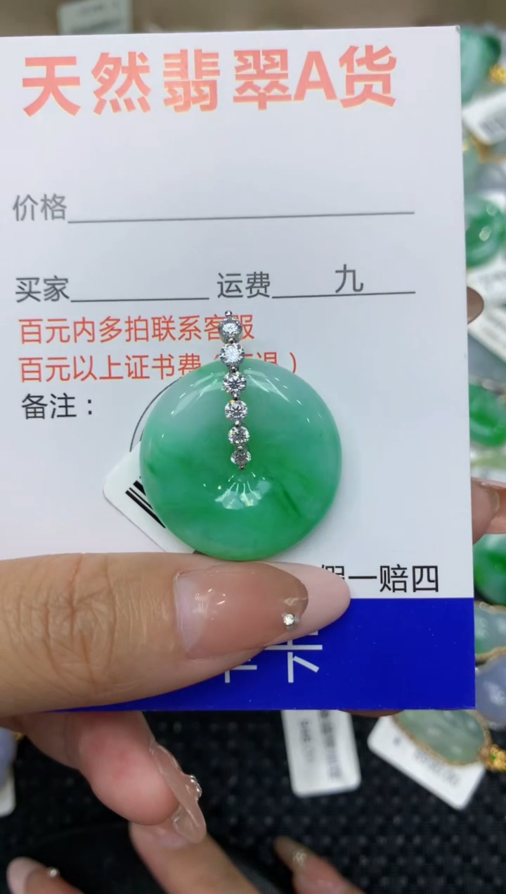 【闪购商品】翡翠颈饰18K金镶嵌111111111