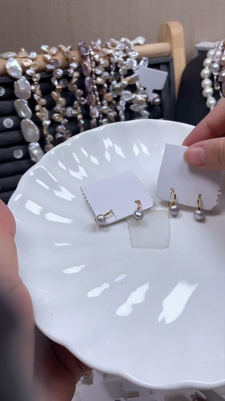 未镶嵌耳饰淡水珍珠【纯恬饰品】（多样性发货发一）