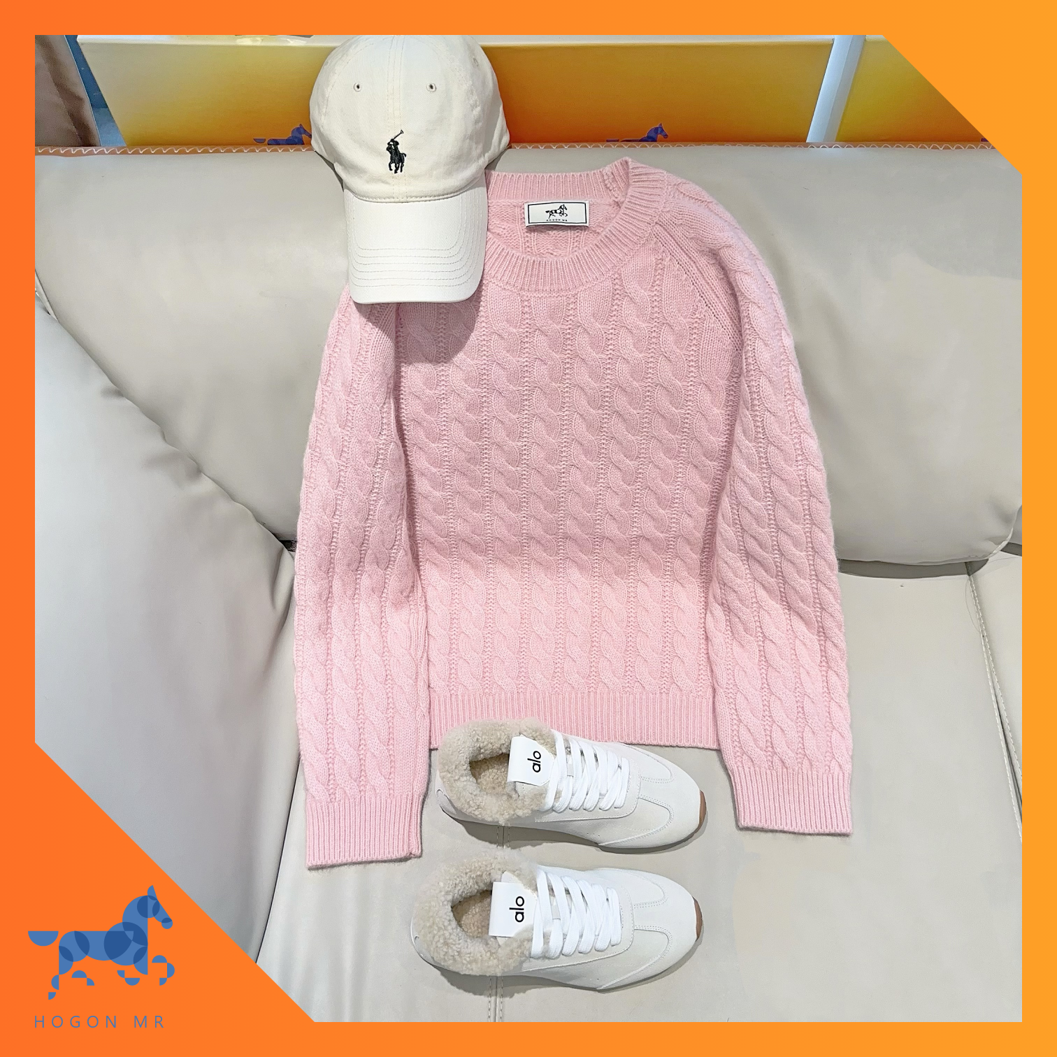 HOGON MR｜【新款】羊毛针织毛衣时尚保暖秋冬男女圆领加厚纯色